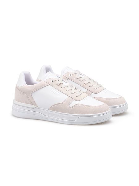LLOYD Skórzane sneakersy w kolorze biało-beżowym rozmiar: 44. Białe buty sportowe casual Lloyd, bez wzorów, z materiału, bez zapięcia. Za 323.65 zł.