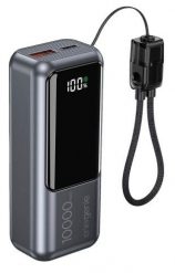GEMBIRD POWERBANK O POJEMNOŚCI 10000MAH, WYŚWIETLACZ LCD, SZYBKIE ŁADOWANIE 20W, KOLOR SZARY. Szare powerbanki GEMBIRD. Za 67.99 zł.
