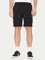 Resteröds Szorty materiałowe Malone 55251 6441 Czarny Regular Fit. Czarne szorty Resteröds, m, bez wzorów, z materiału. Za 209.99 zł.