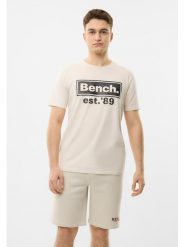 Bench Koszulka "Caceres" w kolorze kremowym rozmiar: 52. Brązowe bezrękawniki Bench, bez wzorów, z bawełny, bez kołnierzyka, bez ramiączek. Za 83.42 zł.