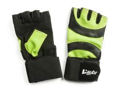 Rękawiczki fitness Laubr Sport zielone. Niebieskie rękawiczki FIVE GLOVES, bez wzorów, z materiału. Za 113.99 zł.