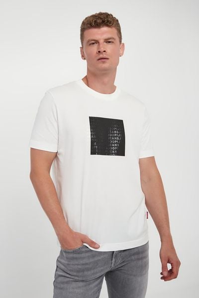 T-shirt męski Emilian JOOP! JEANS. T-shirty JOOP! Jeans, m, bez wzorów, z jeansu, bez kołnierzyka, bez ramiączek. W wyprzedaży za 207.35 zł.