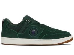 Sneakersy męskie K-Swiss K-Varsity SDE zamszowe buty sportowe tenisówki zielone. Zielone trampki K-SWISS, l, bez wzorów, bez zapięcia. Za 199.00 zł.