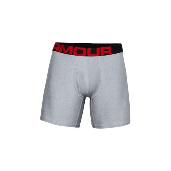 Bokserki męskie Under Armour UA Tech 6 In 2 szt. Szare bokserki Under Armour, m, bez wzorów. Za 89.99 zł.