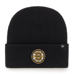 Czapka zimowa 47 Brand NHL Boston Bruins Haymaker black. Czarne czapki zimowe 47 Brand, bez wzorów. Za 83.99 zł.