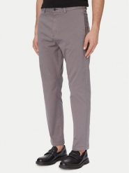 HUGO Chinosy David251D 50530886 Szary ciemny Slim Fit. Szare eleganckie spodnie Hugo, m, z bawełny. Za 449.99 zł.