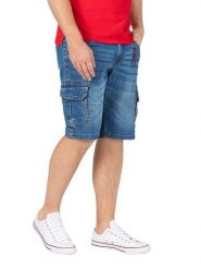 Timezone Szorty dżinsowe "Ryker" - Regular fit - w kolorze niebieskim rozmiar: W29. Niebieskie szorty Timezone, z aplikacjami, z jeansu. Za 92.21 zł.