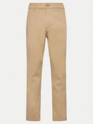 INDICODE Chinosy Kellen 60-336 Beżowy Slim Fit. Brązowe eleganckie spodnie INDICODE, m, z bawełny. Za 99.99 zł.