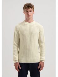 DSTREZZED Sweter w kolorze kremowym rozmiar: XL. Brązowe swetry nierozpinane Dstrezzed, xl, bez wzorów, ze splotem, bez kołnierzyka, bez ramiączek. Za 202.03 zł.
