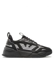 EA7 Emporio Armani Sneakersy X8X070 XK165 M826 Czarny. Czarne buty sportowe casual EA7 Emporio Armani, bez wzorów, z materiału, bez zapięcia. Za 559.99 zł.
