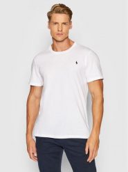 Polo Ralph Lauren T-Shirt Sle 714844756004 Biały Regular Fit. Białe koszulki polo Polo Ralph Lauren, m, bez wzorów, z bawełny, bez kołnierzyka, bez ramiączek. Za 179.99 zł.