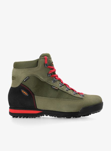 Buty trekkingowe męskie AKU Slope GTX. Zielone buty turystyczne Aku, bez wzorów, z gore-texu, przed kolano, bez zapięcia, trekkingowe, gore-tex. Za 818.39 zł.