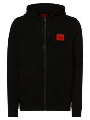 HUGO kurtka z kapturem Mężczyźni Bawełna czarny, XL. Czarne kurtki Hugo, m, bez wzorów, z bawełny, z kapturem. Za 549.95 zł.