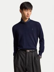 Polo Ralph Lauren Sweter 710954589002 Granatowy Regular Fit. Niebieskie swetry rozpinane Polo Ralph Lauren, m, bez wzorów, z wełny, bez kołnierzyka, bez ramiączek. Za 919.99 zł.