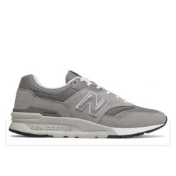 Buty do chodzenia męskie New Balance 997. Szare buty do biegania New Balance, bez wzorów, z materiału, bez zapięcia, do biegania. Za 399.00 zł.