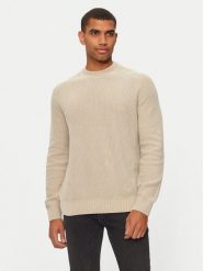 Boss Sweter 50523568 Beżowy Regular Fit. Brązowe swetry rozpinane Boss, m, bez wzorów, z bawełny, bez kołnierzyka, bez ramiączek. Za 419.99 zł.