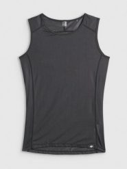 4F Potówka kolarska męska - czarna L. Czarne t-shirty 4F, l, bez wzorów, ze skóry, bez kołnierzyka, bez ramiączek. Za 119.99 zł.