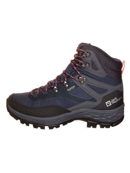 Jack Wolfskin Botki trekkingowe "Rebellion Guide Texapore Mid" w kolorze granatowym rozmiar: 40. Niebieskie buty trekkingowe Jack Wolfskin, bez wzorów, bez zapięcia. Za 333.03 zł.