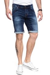 SPODENKI MĘSKIE MUSTANG Chicago Short DENIM BLUE 1007113 5000 923. Niebieskie szorty Mustang, m, bez wzorów, z denimu. Za 159.99 zł.