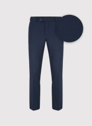 PAKO LORENTE – Granatowe wełniane spodnie garniturowe. Garnitury Pako Lorente, m, bez wzorów, z wełny. Za 799.99 zł.