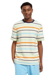 Scotch & Soda Koszulka w kolorze pomarańczowo-błękitno-beżowym rozmiar: XXL. Brązowe bezrękawniki Scotch & Soda, xxl, bez wzorów, z bawełny, bez kołnierzyka, bez ramiączek. Za 114.17 zł.