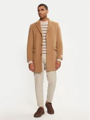 Calvin Klein Płaszcz wełniany K10K113664 Beżowy Regular Fit. Brązowe płaszcze CALVIN KLEIN, na zimę, m, bez wzorów, z syntetyku, bez kaptura. Za 1,039.00 zł.