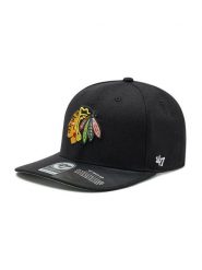 47 Brand Czapka z daszkiem Nhl Chicago Blackhawks H-CLZOE04WBP-BKB Czarny. Czarne czapki z daszkiem 47 Brand, bez wzorów, z materiału. Za 109.99 zł.