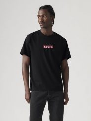 Levi's Koszulka w kolorze czarnym rozmiar: M. Czarne bezrękawniki Levi's®, m, bez wzorów, z bawełny, bez kołnierzyka, bez ramiączek. Za 57.60 zł.