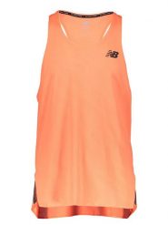 New Balance Top sportowy "Q Speed" w kolorze pomarańczowym rozmiar: XL. Pomarańczowe t-shirty sportowe New Balance, bez wzorów, z materiału, bez ramiączek, outdoorowe. Za 79.59 zł.
