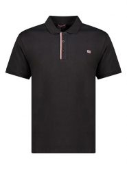 Geographical Norway Koszulka polo "Krown" w kolorze czarnym rozmiar: XXL. Czarne koszulki polo Geographical Norway, xxl, bez wzorów, z bawełny, bez kołnierzyka, bez ramiączek. Za 88.95 zł.