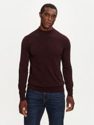 Brave Soul Sweter MK-230TURTLE3 Bordowy Regular Fit. Czerwone swetry rozpinane Brave Soul, m, bez wzorów, z bawełny, bez kołnierzyka, bez ramiączek. Za 109.99 zł.