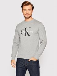 Calvin Klein Jeans Bluza J30J320933 Szary Regular Fit. Szare bluzy Calvin Klein Jeans, m, bez wzorów, z bawełny, bez kaptura. Za 239.99 zł.
