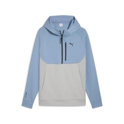 Bluza z kapturem Puma Pumatech. Niebieskie bluzy z kapturem Puma, m, bez wzorów, z kapturem. W wyprzedaży za 249.30 zł.
