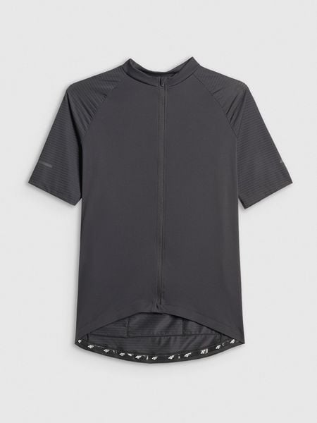 4F Koszulka kolarska męska - czarna XXL. Czarne t-shirty 4F, l, bez wzorów, z materiału, bez kołnierzyka, bez ramiączek. Za 179.99 zł.