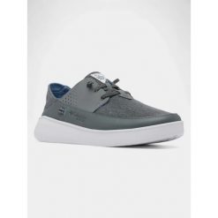 Buty letnie męskie Columbia Boatside Relaxed PFG. Szare buty trekkingowe Columbia, na lato, bez wzorów, bez zapięcia. W wyprzedaży za 305.10 zł.