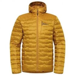 Kurtka uniwersalna męska Jack Wolfskin Passamani. Żółte kurtki Jack Wolfskin, m, bez wzorów, z syntetyku, z kapturem. Za 1,075.55 zł.