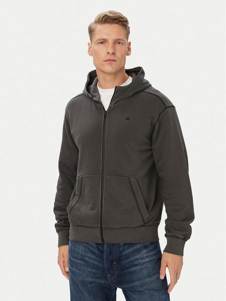 G-Star Raw Bluza Unit D30718 D969 Czarny Regular Fit. Czarne bluzy G-Star Raw, m, bez wzorów, z bawełny, bez kaptura. Za 389.99 zł.