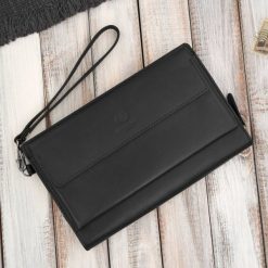 Saszetka męska skórzana do ręki elegancka czarna Paolo Peruzzi AL-26-BL. Czarne torby na ramię bez wzorów, ze skóry, do ręki, bez dodatków. Za 199.00 zł.