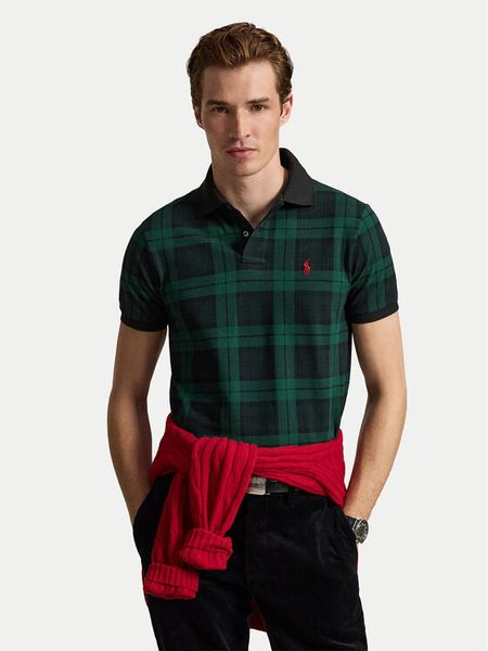 Polo Ralph Lauren Polo 710B28283001 Zielony ciemny Regular Fit. Zielone koszulki polo Polo Ralph Lauren, l, bez wzorów, z bawełny, bez kołnierzyka, bez ramiączek. Za 689.99 zł.