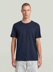 G-Star Koszulka w kolorze granatowym rozmiar: L. Niebieskie bezrękawniki G-Star, l, bez wzorów, z bawełny, bez kołnierzyka, bez ramiączek. Za 88.64 zł.