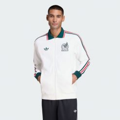 Wyjazdowa bluza reprezentacyjna Meksyk. Białe bluzy bez kaptura Adidas, l, bez wzorów, z bawełny, bez kaptura. Za 529.00 zł.