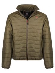 Geographical Norway Kurtka pikowana "Amigo" w kolorze khaki rozmiar: S. Brązowe kurtki Geographical Norway, s, z aplikacjami, bez kaptura. Za 101.70 zł.