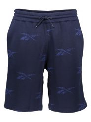 Reebok Szorty dresowe w kolorze granatowym rozmiar: M. Niebieskie krótkie spodenki sportowe Reebok, m, bez wzorów, z dresówki. Za 88.43 zł.