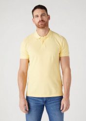 WRANGLER POLOSHIRT MĘSKA KOSZULKA POLO PALE BANANA W7X7K4Y37 112328988. Koszulki polo Wrangler, m, bez wzorów, bez kołnierzyka, bez ramiączek. Za 99.99 zł.