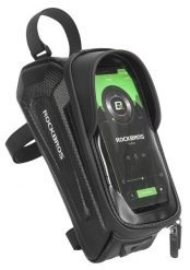 Torba rowerowa ROCKBROS na ramę RB68B na smartfon 1,7 l. Czarne torby na ramię ROCKBROS, z aplikacjami, z materiału, na ramię, bez dodatków. Za 45.00 zł.