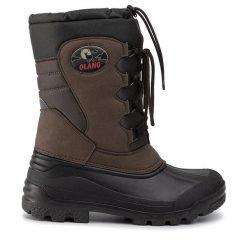 Śniegowce Olang. Brązowe śniegowce Olang, bez zapięcia. Za 369.99 zł.