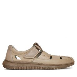Sandały Rieker. Brązowe sandały Rieker, bez zapięcia. Za 299.99 zł.