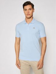 La Martina Polo Piquet CCMP02 PK001 Błękitny Slim Fit. Niebieskie koszulki polo La Martina, l, bez wzorów, z bawełny, bez kołnierzyka, bez ramiączek. Za 359.99 zł.