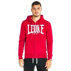Leone 1947 Apparel Bluzy z kapturem męskie zapinane na zamek. Czerwone bluzy LEONE 1947 APPAREL, m, bez wzorów, z bawełny, z kapturem. Za 147.31 zł.