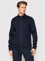 Boss Bluza Skiles 43 50468543 Granatowy Regular Fit. Niebieskie bluzy Boss, m, bez wzorów, z bawełny, bez kaptura. Za 749.99 zł.